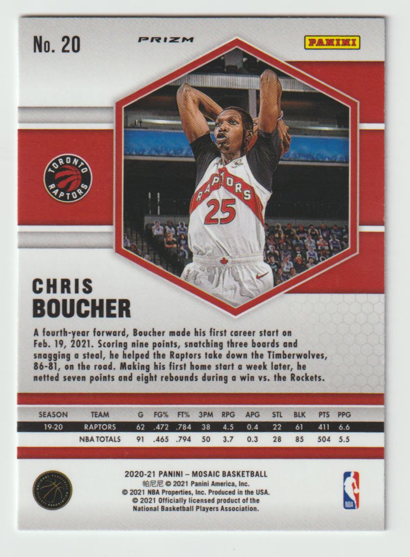 020 Chris Boucher - Toronto Raptors Green