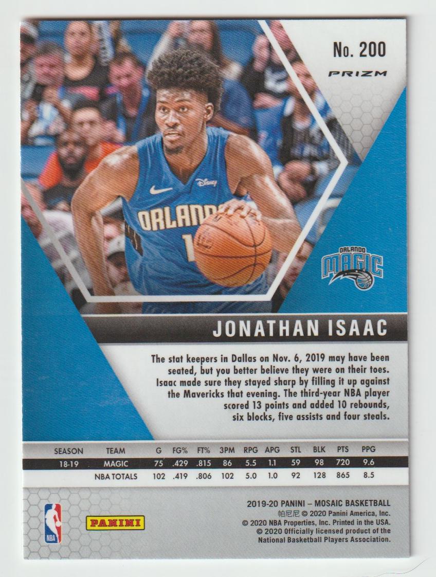 200 Jonathan Isaac - Orlando Magic Camo Pink