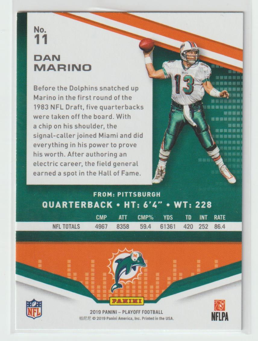 011 Dan Marino - Miami Dolphins Kickoff