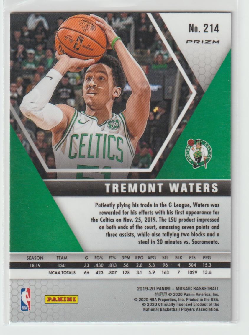 214 Tremont Waters - Boston Celtics Camo Pink