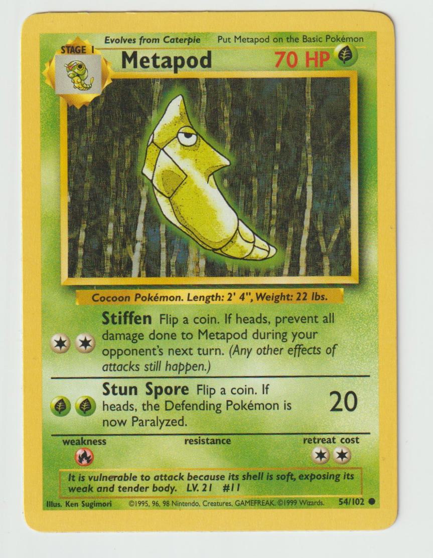 54/102: Metapod – Grass – Common
