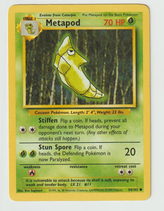 54/102: Metapod – Grass – Common