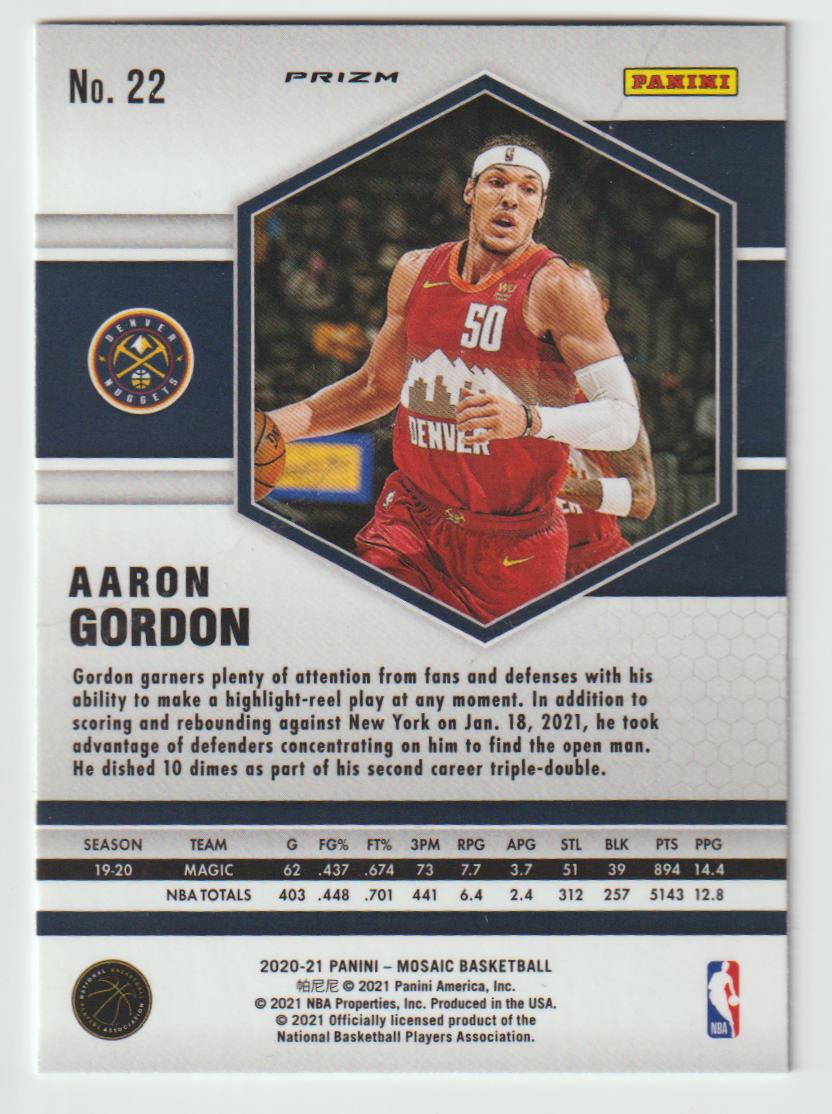 022 Aaron Gordon - Denver Nuggets Red Wave