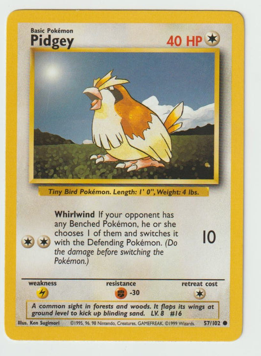 57/102: Pidgey – Colorless – Common