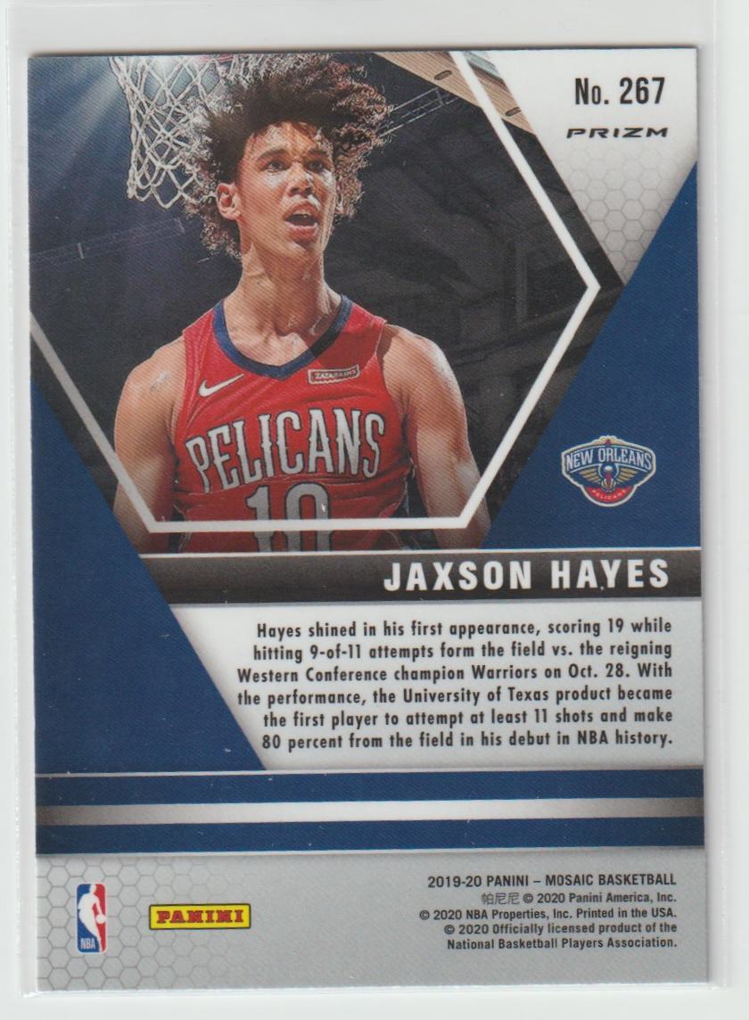 267 Jaxson Hayes - New Orleans Pelicans Silver