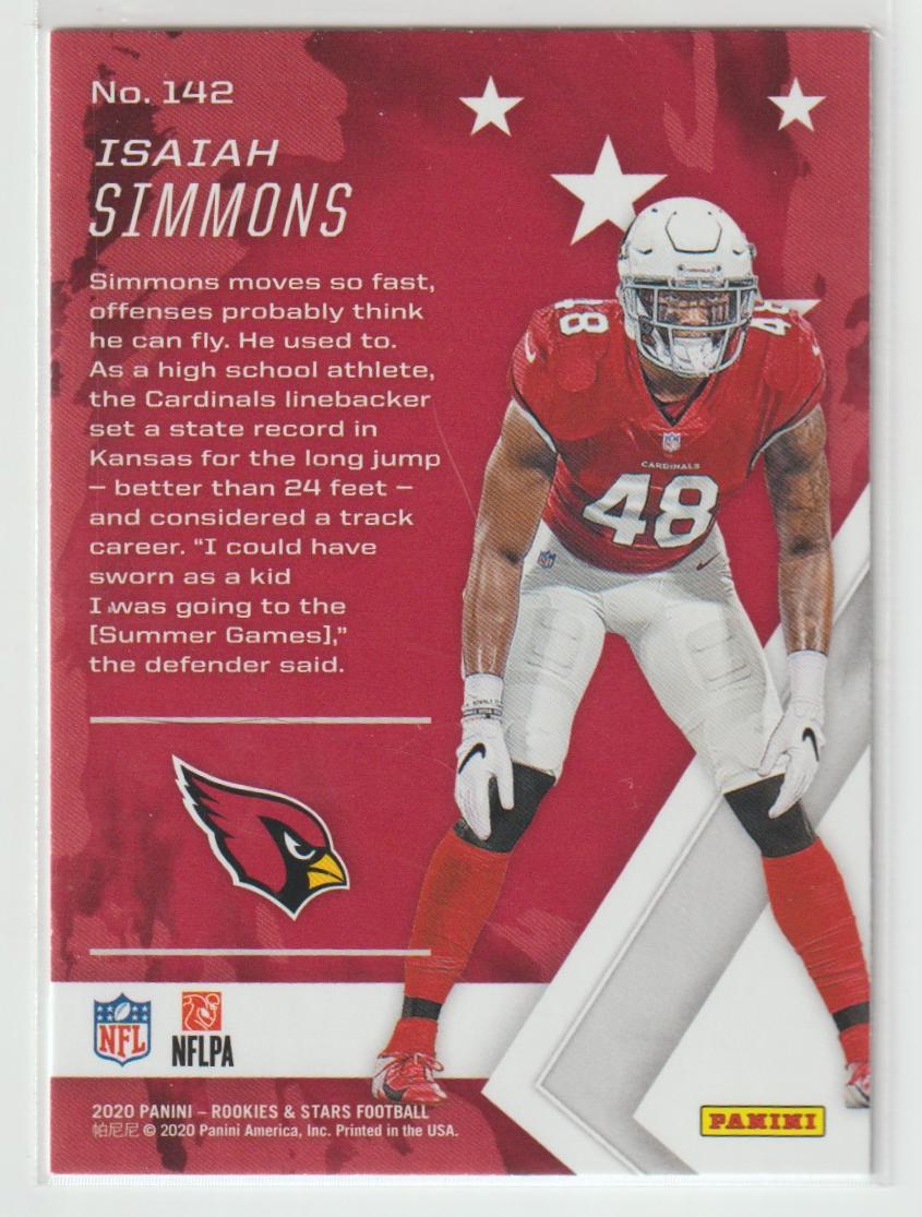142 Isaiah Simmons - Arizona Cardinals