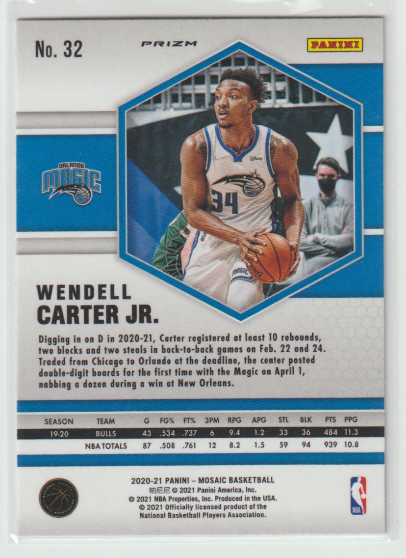 032 Wendell Carter Jr. - Orlando Magic Camo Pink