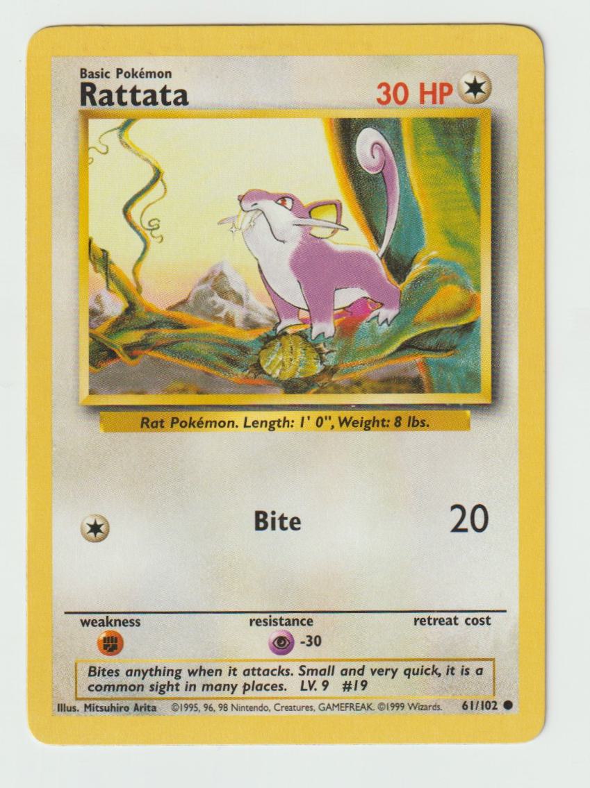 61/102: Rattata – Colorless – Common