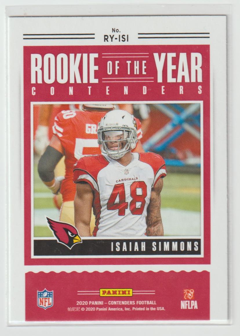 Rookie of the Year RY-ISI Isaiah Simmons - Arizona Cardinals