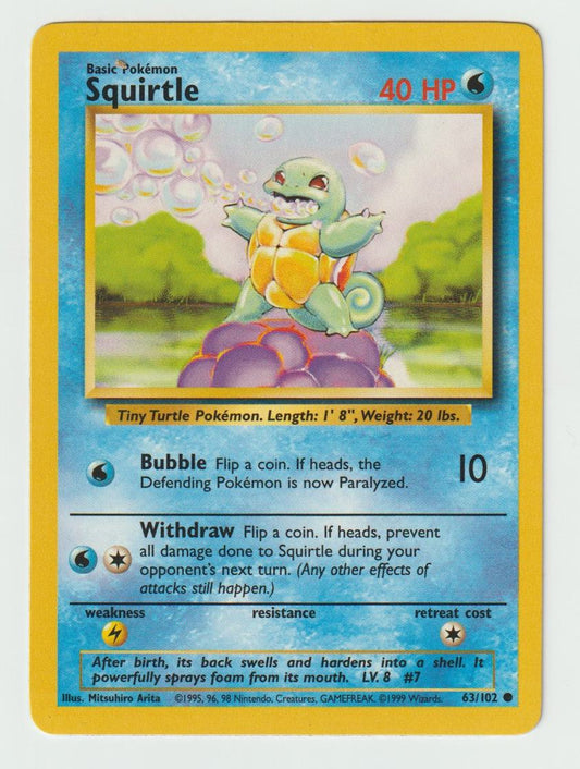 63/102: Squirtle – Water – Common