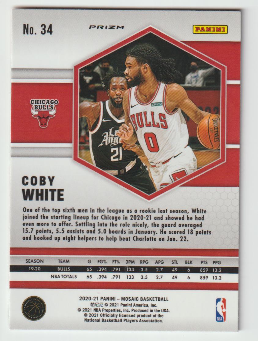 034 Coby White - Chicago Bulls Red Wave