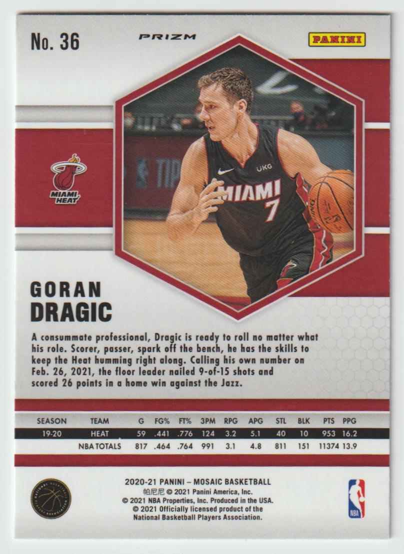 036 Goran Dragic - Miami Heat Camo Pink