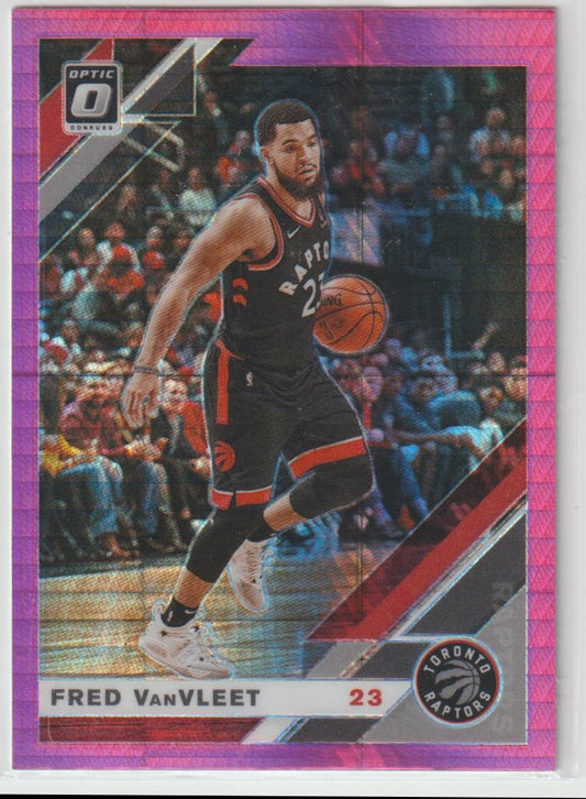 009 Fred VanVleet - Toronto Raptors Hyper Pink Prizm