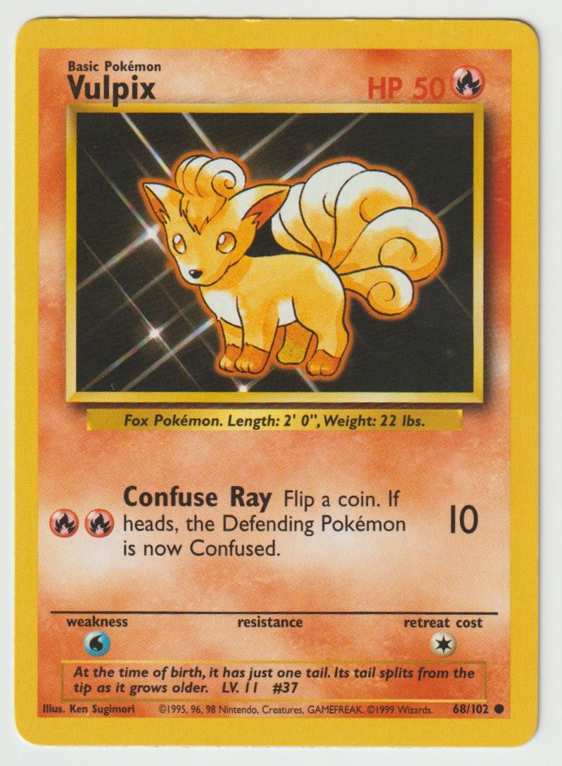 68/102: Vulpix – Fire – Common