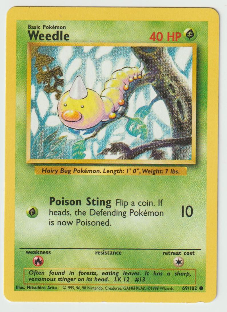 69/102: Weedle – Grass – Common