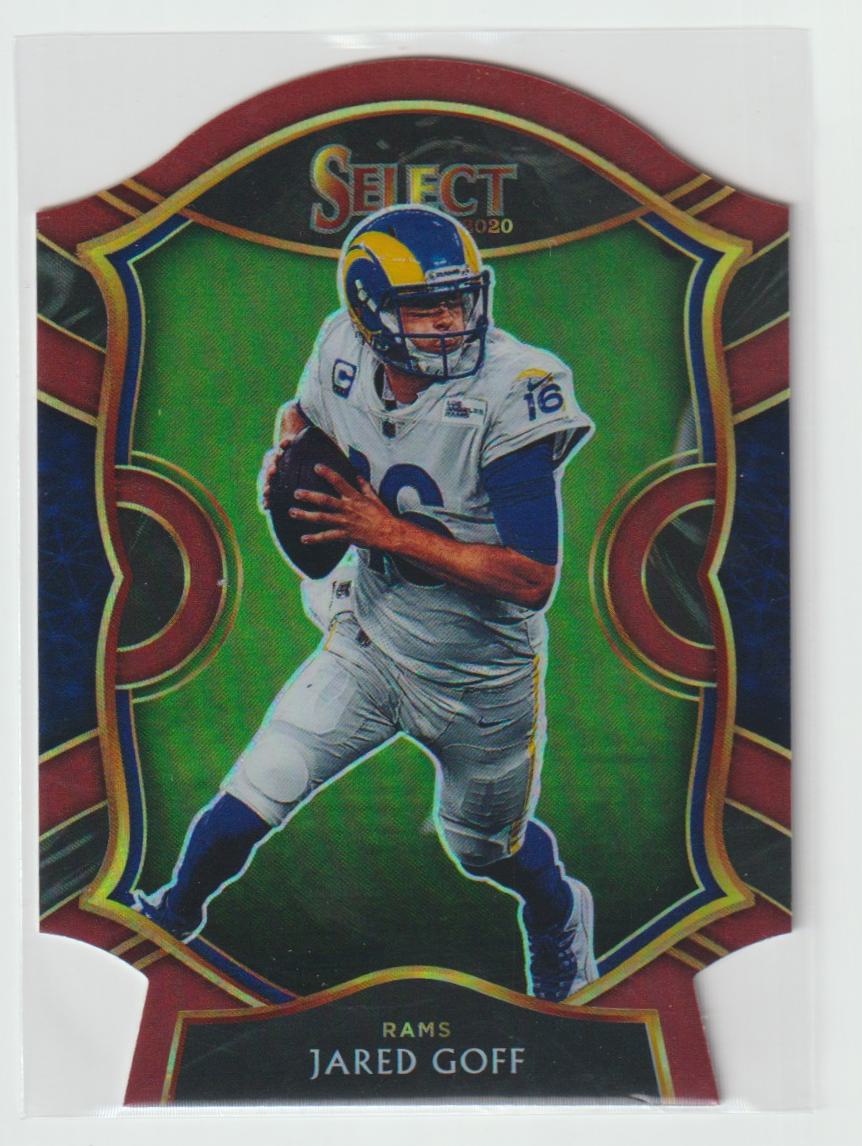 013 Jared Goff Los Angeles Rams Red Prizm Die Cut