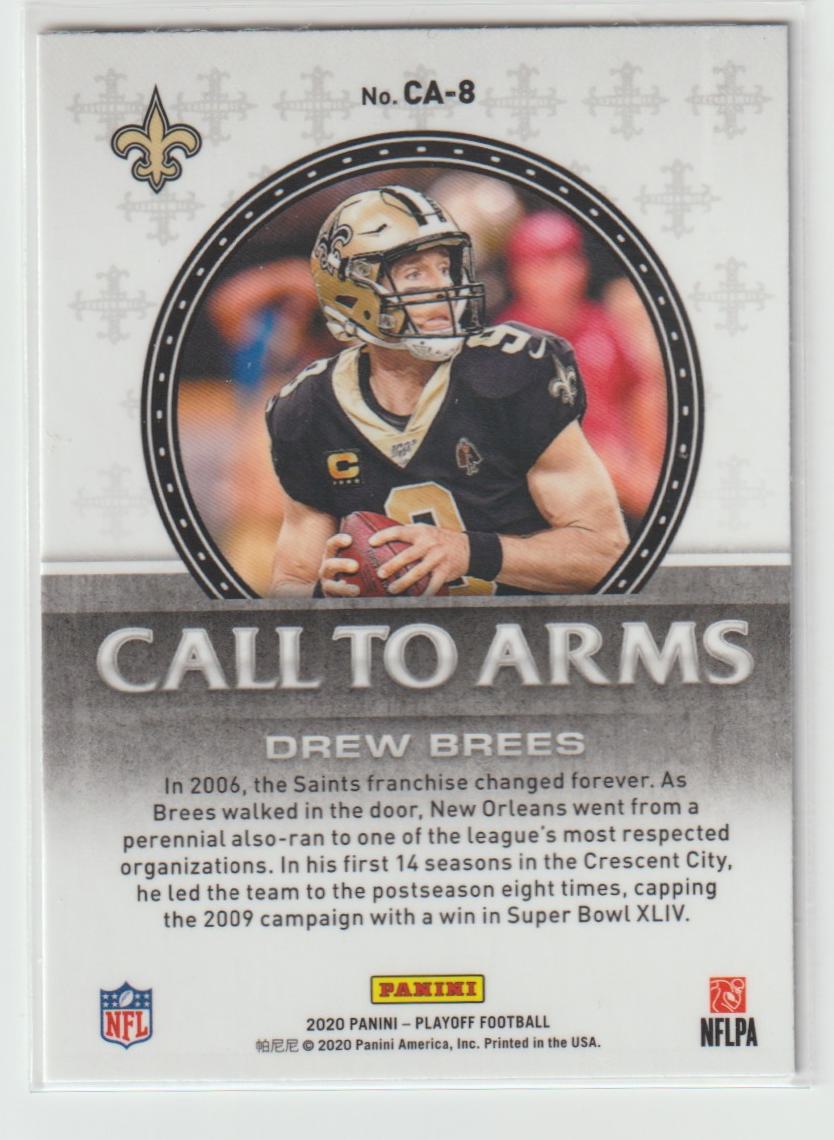 Call to Arms CA-8 Drew Brees New Orleans Saints