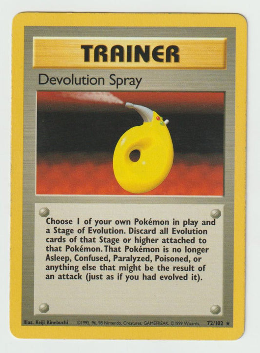 72/102: Devolution Spray – Trainer – Rare