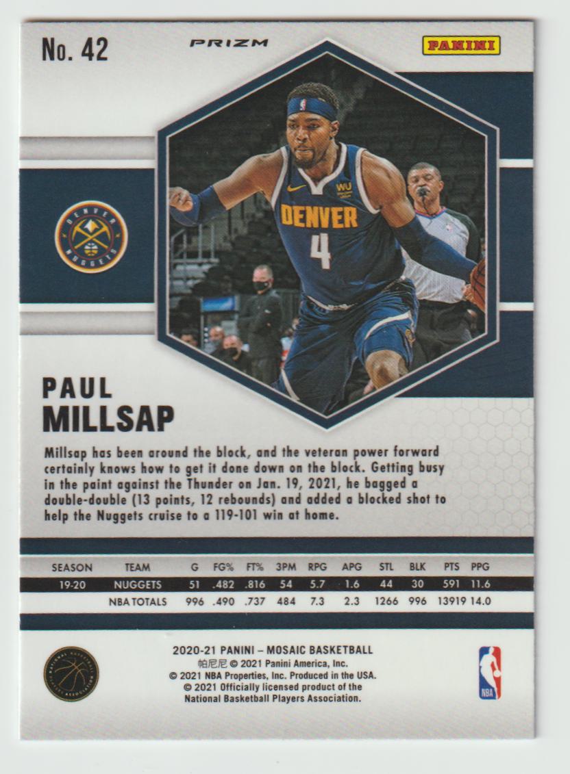 042 Paul Millsap - Denver Nuggets Gold Wave