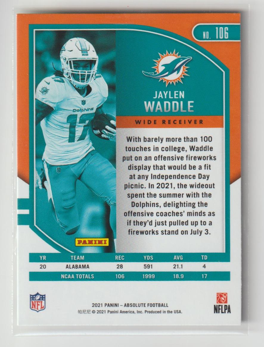 106 Jaylen Waddle Miami Dolphins