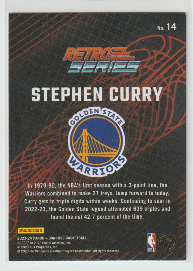 Retro Series 014 Stephen Curry Golden State Warriors