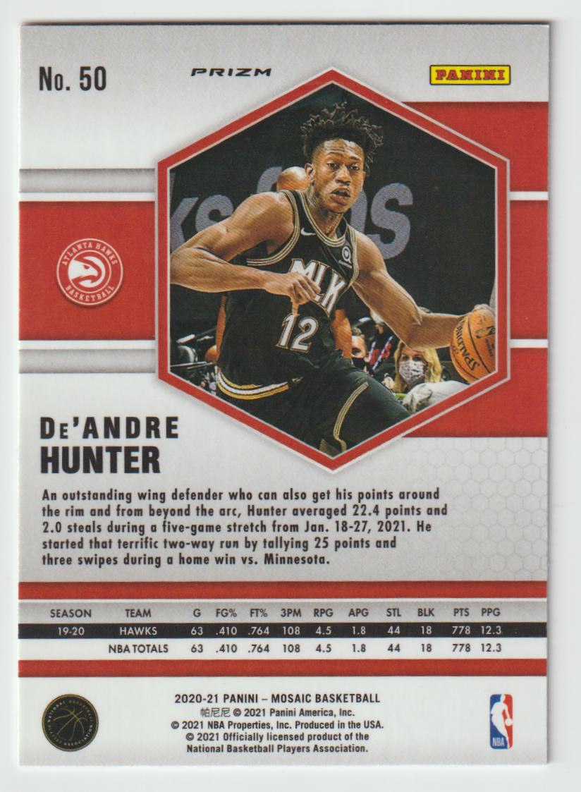 050 De'Andre Hunter - Atlanta Hawks Green