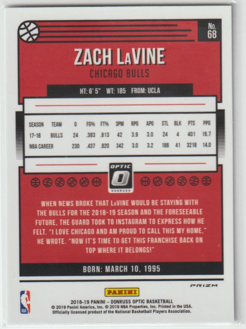 068 Zach LaVine - Chicago Bulls Holo