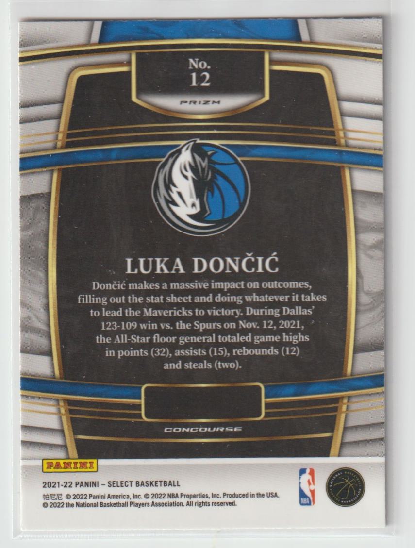 012 Luka Doncic - Dallas Mavericks Red Wave Prizm