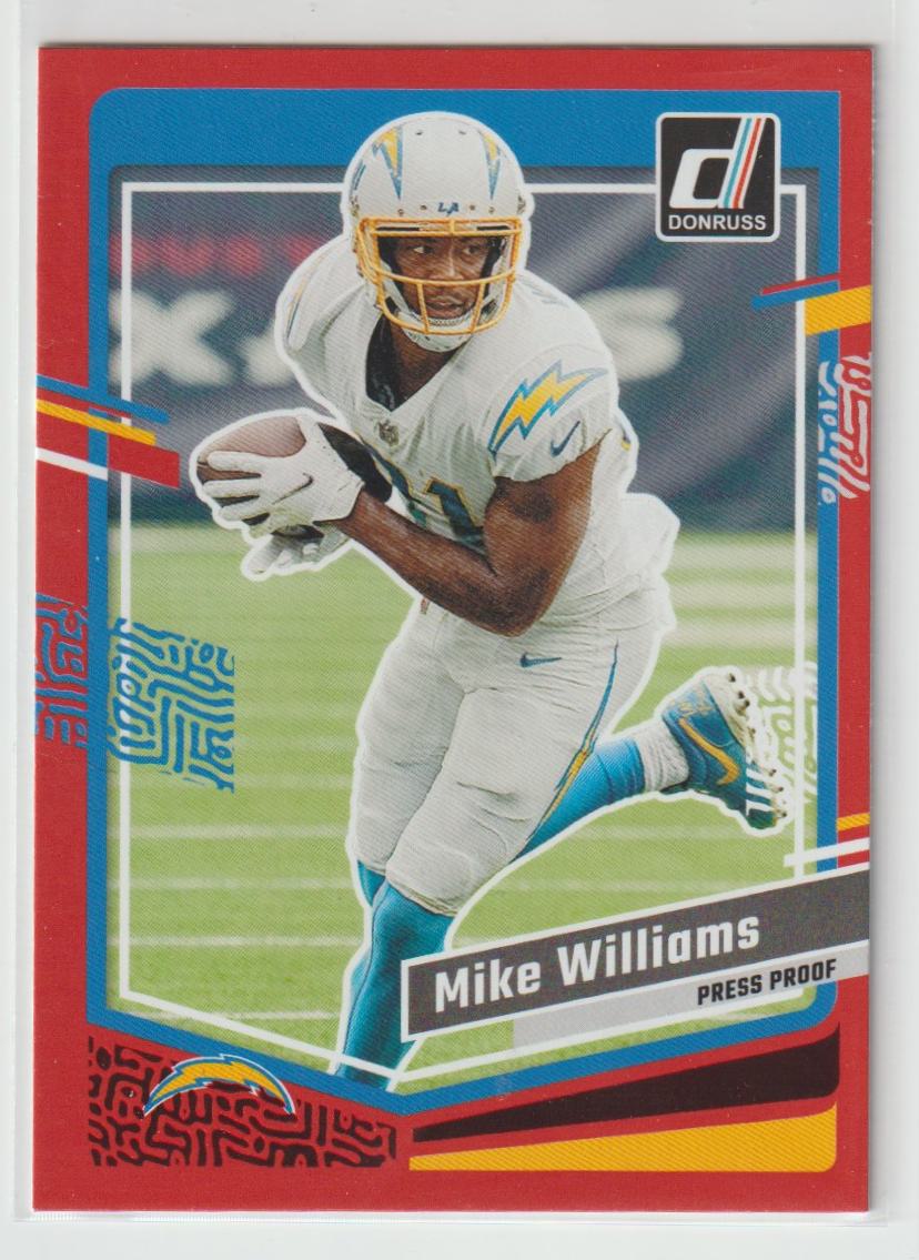 161 Mike Williams - Los Angeles Chargers Press Proof Red