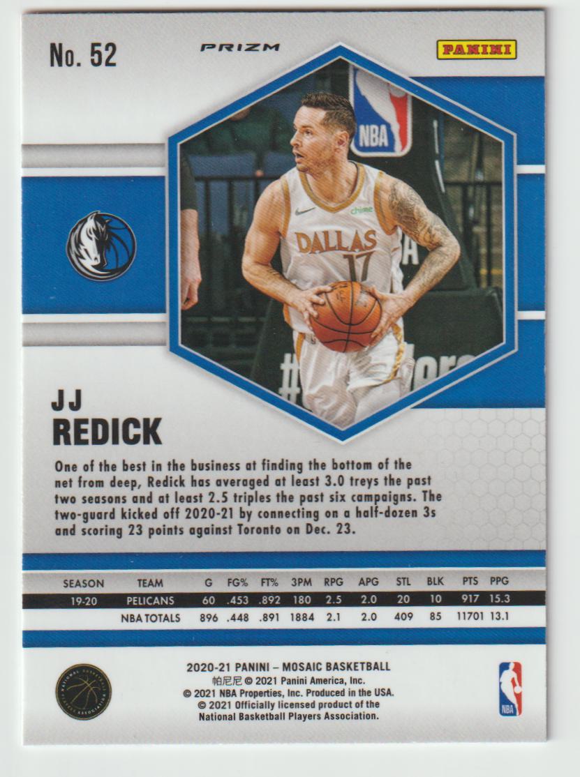 052 JJ Redick - Dallas Mavericks Camo Pink