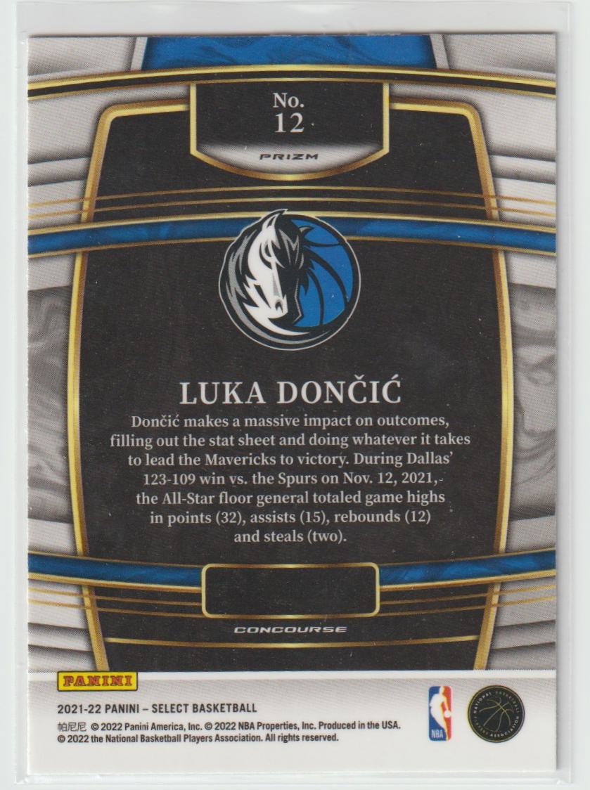 012 Luka Doncic - Dallas Mavericks Silver Prizm