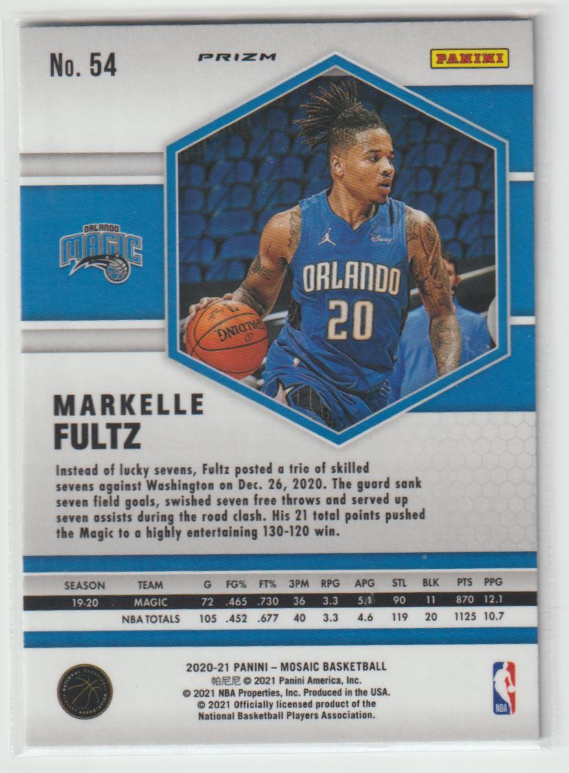 054 Markelle Fultz - Orlando Magic Reactive Blue