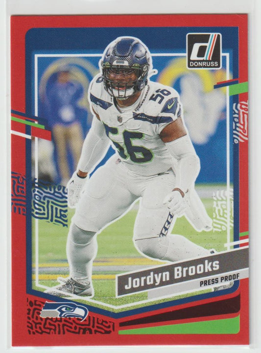 260 Jordyn Brooks - Seattle Seahawks Press Proof Red