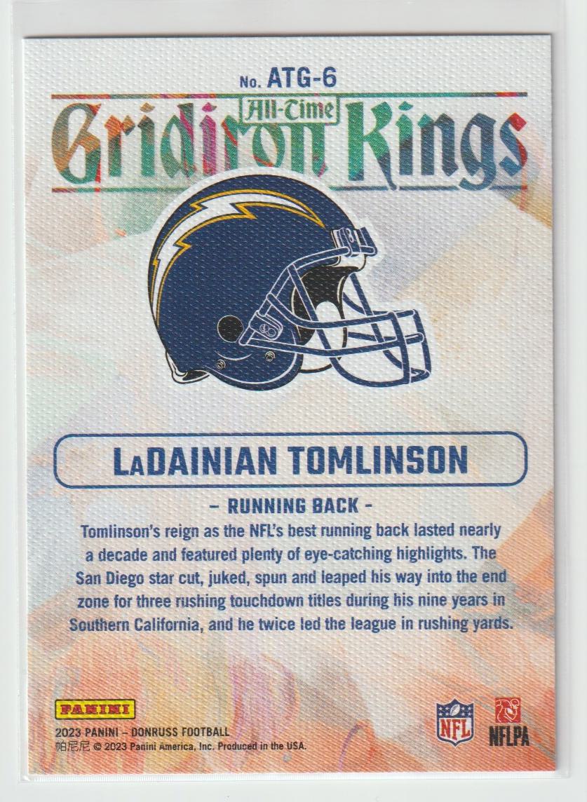 ATG-6 LaDainian Tomlinson - San Diego Chargers All-Time Gridrion Kings