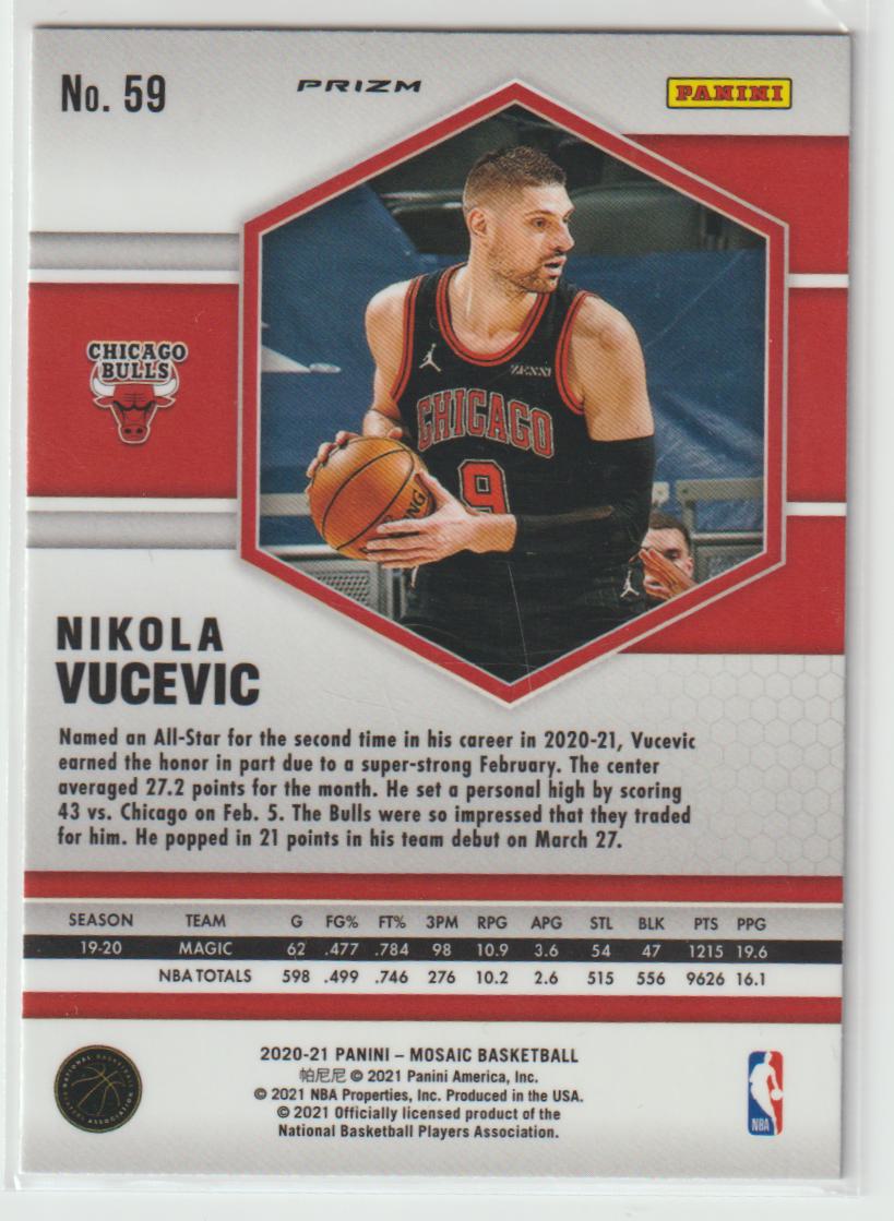 059 Nikola Vucevic - Chicago Bulls Green