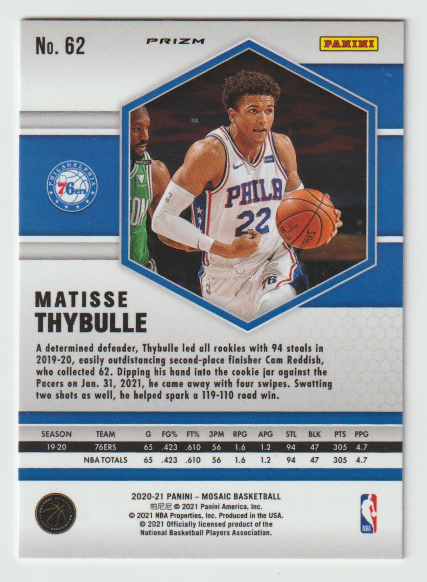 062 Matisse Thybulle - Philadelphia 76ers Green