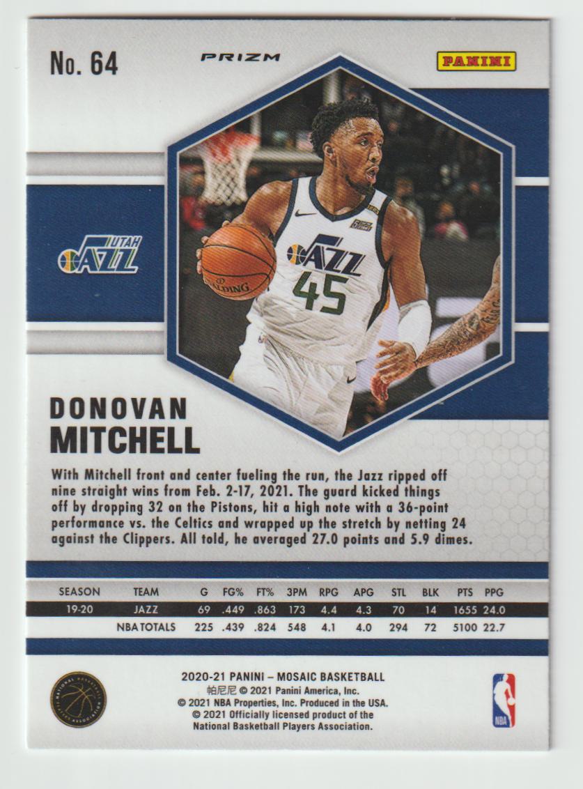 064 Donovan Mitchell - Utah Jazz Red Wave