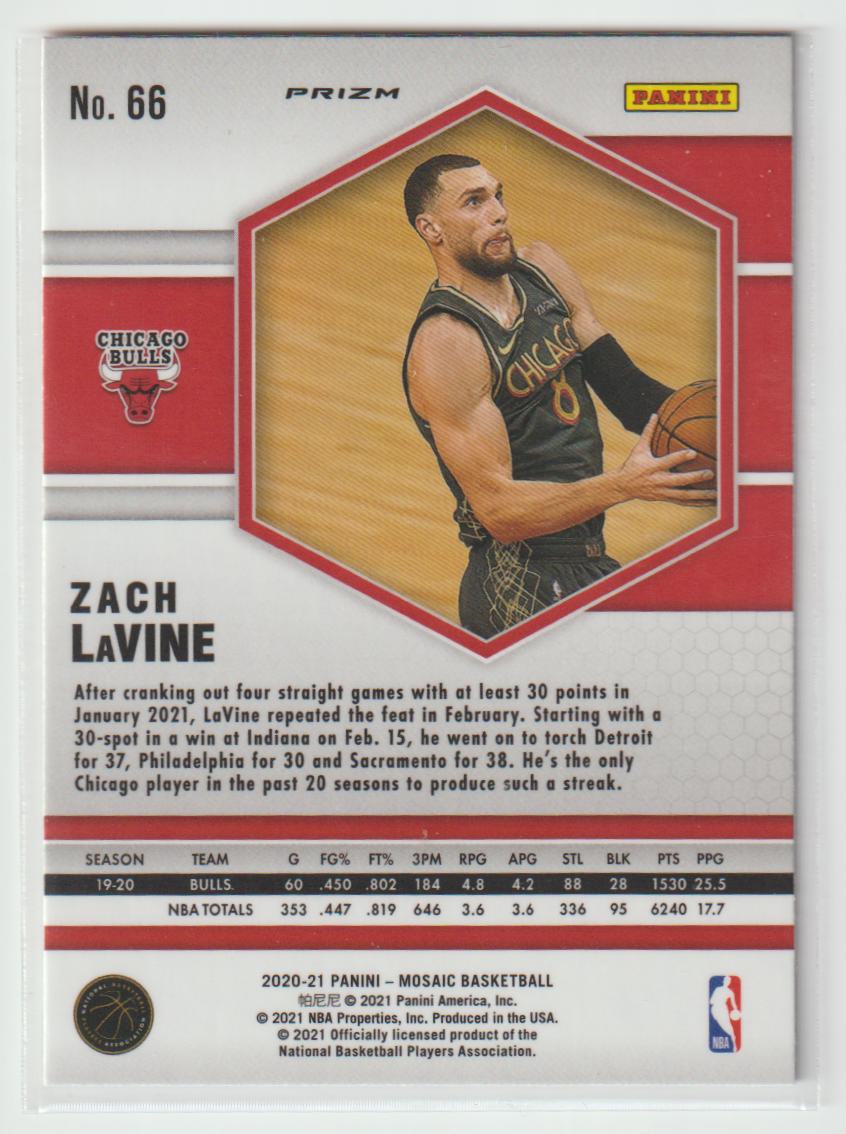 066 Zach LaVine - Chicago Bulls Red Wave