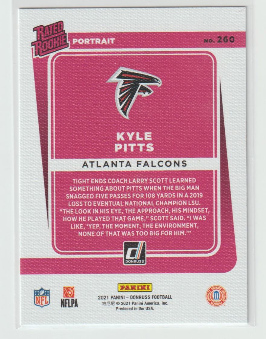 260 Kyle Pitts - Atlanta Falcons Portrait