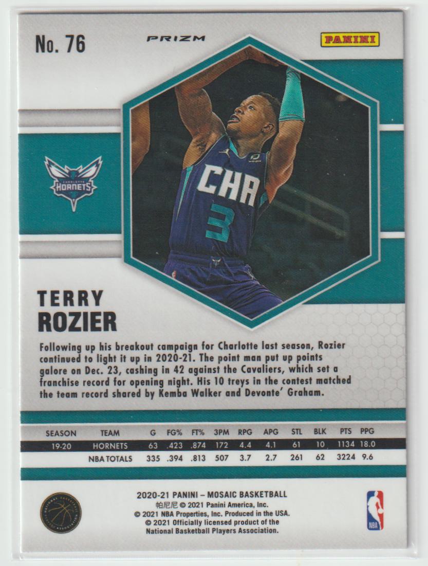 076 Terry Rozier - Charlotte Hornets Camo Pink