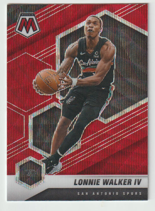 079 Lonnie Walker IV - San Antonio Spurs Red Wave