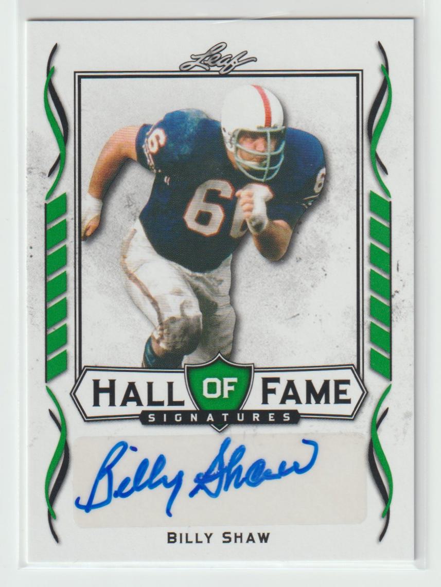 HOF-BS1 Billy Shaw Buffalo Bills Green