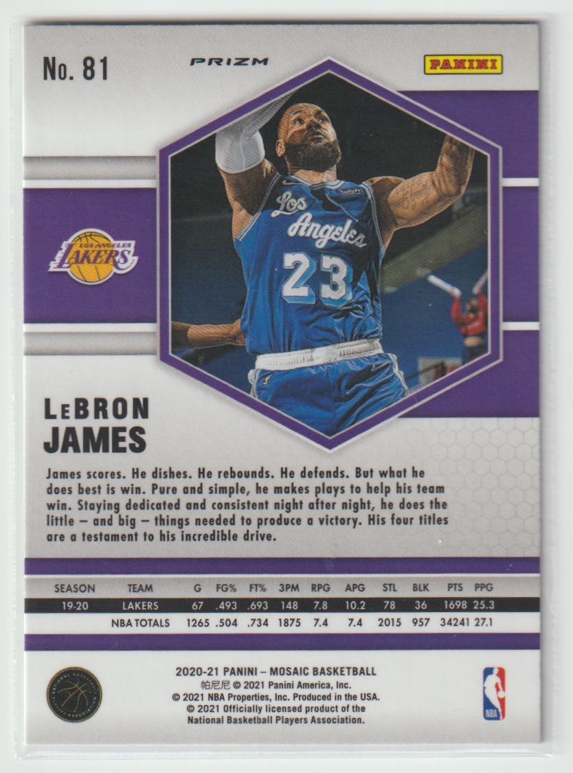 081 LeBron James - Los Angeles Lakers Green