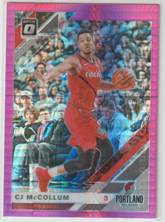 017 CJ McCollum - Portland Trail Blazers Hyper Pink Prizm