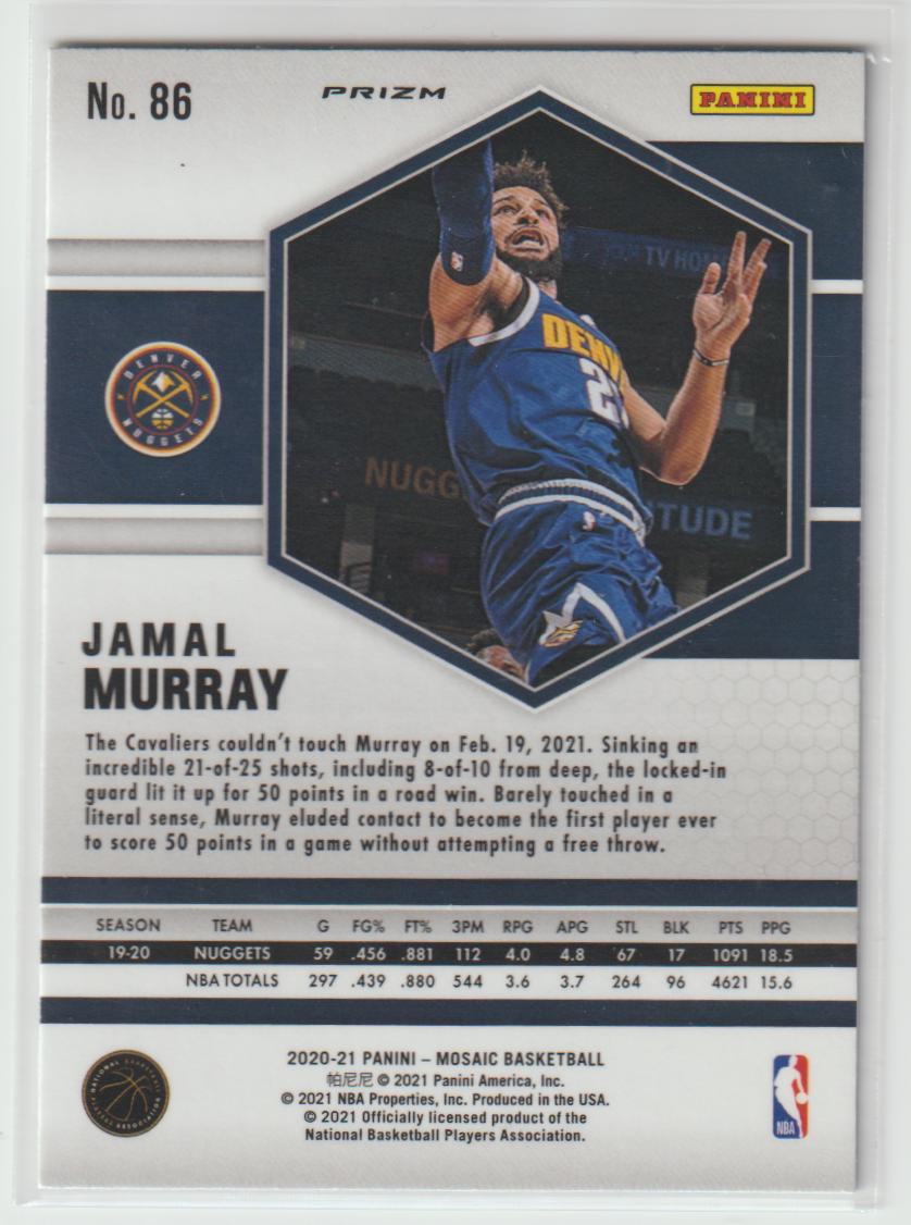 086 Jamal Murray - Denver Nuggets Reactive Blue