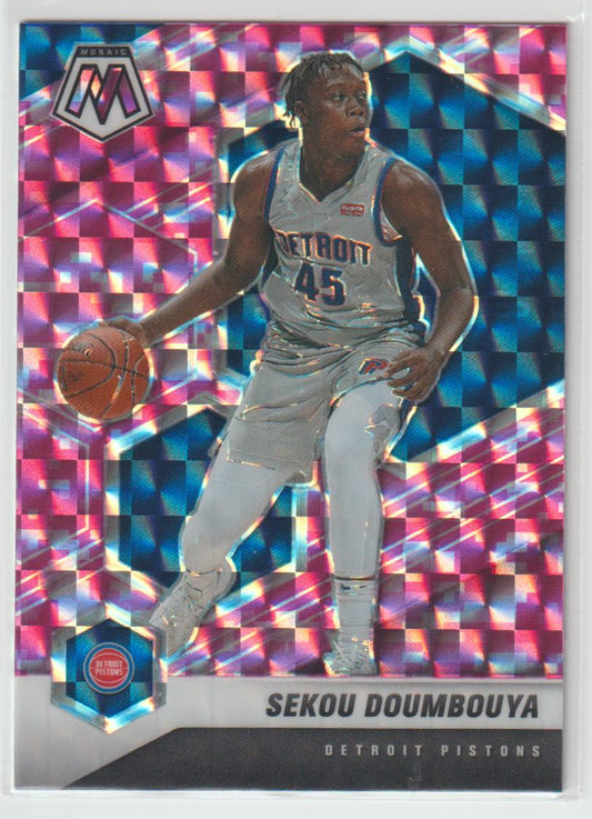 089 Sekou Doumbouya - Detroit Pistons Camo Pink