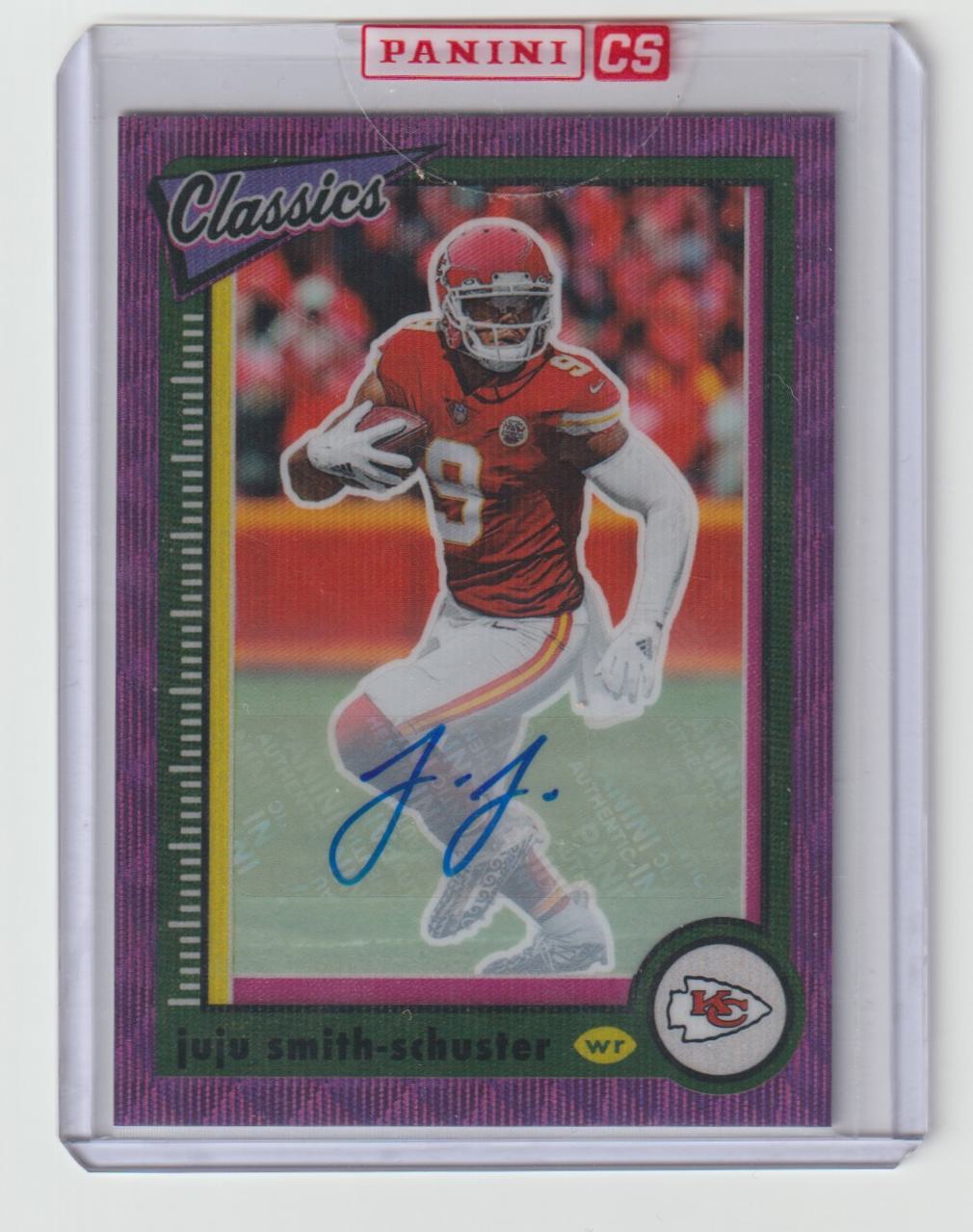 048 JuJu Smith-Schuster - Kansas City Chiefs H2 Premium Edition Significant Signatures Purple 7/10