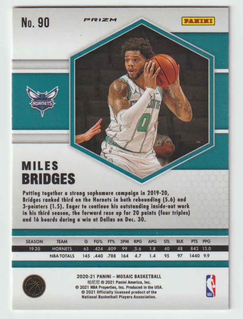 090 Miles Bridges - Charlotte Hornets Camo Pink