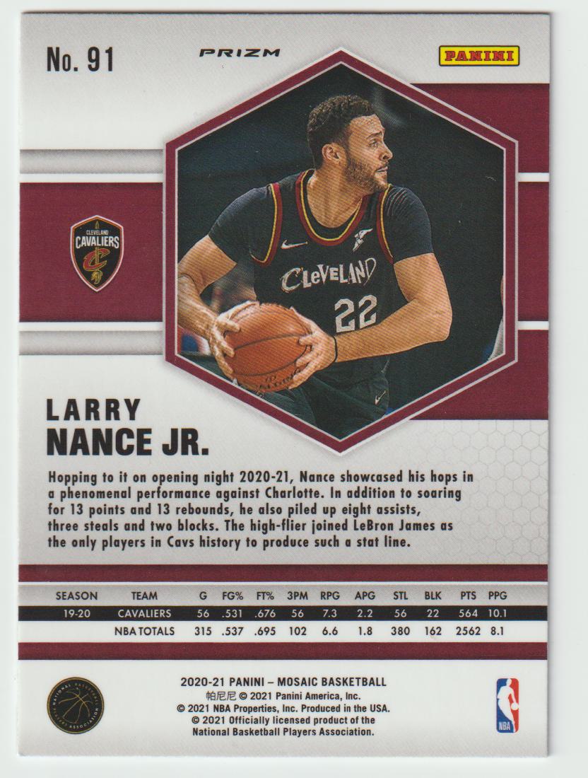 091 Larry Nance Jr. - Cleveland Cavaliers Red Wave