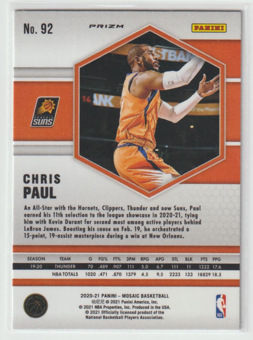 092 Chris Paul - Phoenix Suns Mosaic